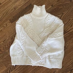 Chunky Zara cream sweater. Size medium